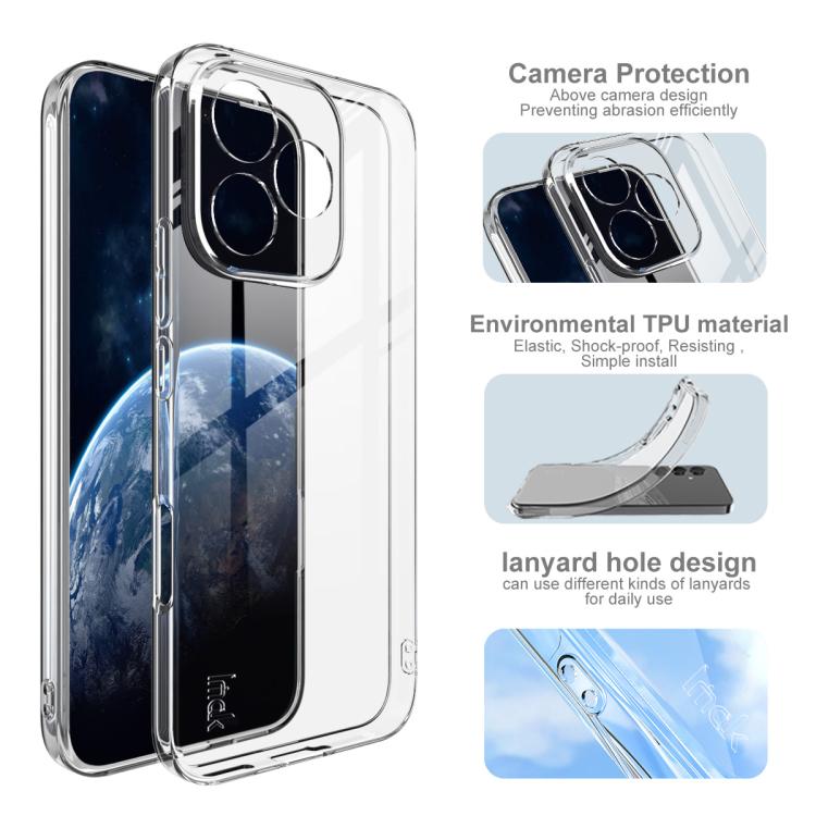 For Honor 400 Lite Global imak UX-5 Series Super Slim Transparent Shockproof TPU Protective Case - Transparent