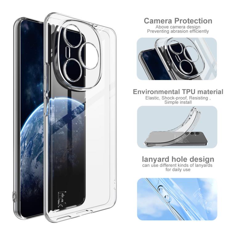 For Honor Power 5G imak UX-5 Series Super Slim Transparent Shockproof TPU Protective Case - Transparent