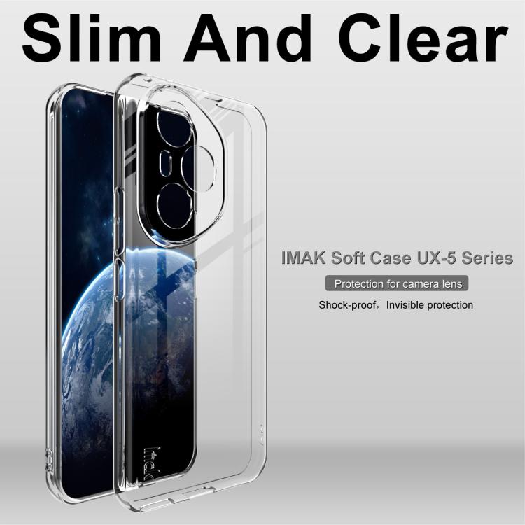 For Honor 400 Pro Global 160.8mm imak UX-5 Series Super Slim Transparent Shockproof TPU Protective Case - Transparent