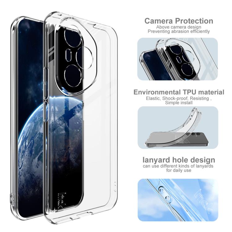 For Honor 400 Pro Global 160.8mm imak UX-5 Series Super Slim Transparent Shockproof TPU Protective Case - Transparent