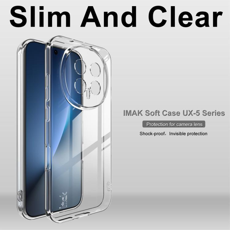 For Honor Magic8 imak UX-5 Series Super Slim Transparent Shockproof TPU Protective Case - Transparent