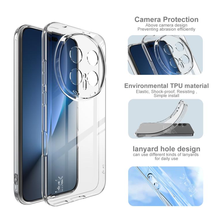 For Honor Magic8 Pro imak UX-5 Series Super Slim Transparent Shockproof TPU Protective Case - Transparent