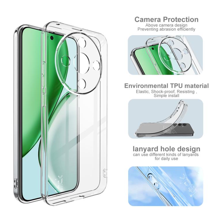 For Honor X70 5G/Magic8 Lite/X9d 5G imak UX-5 Series Super Slim Transparent Shockproof TPU Protective Case - Transparent