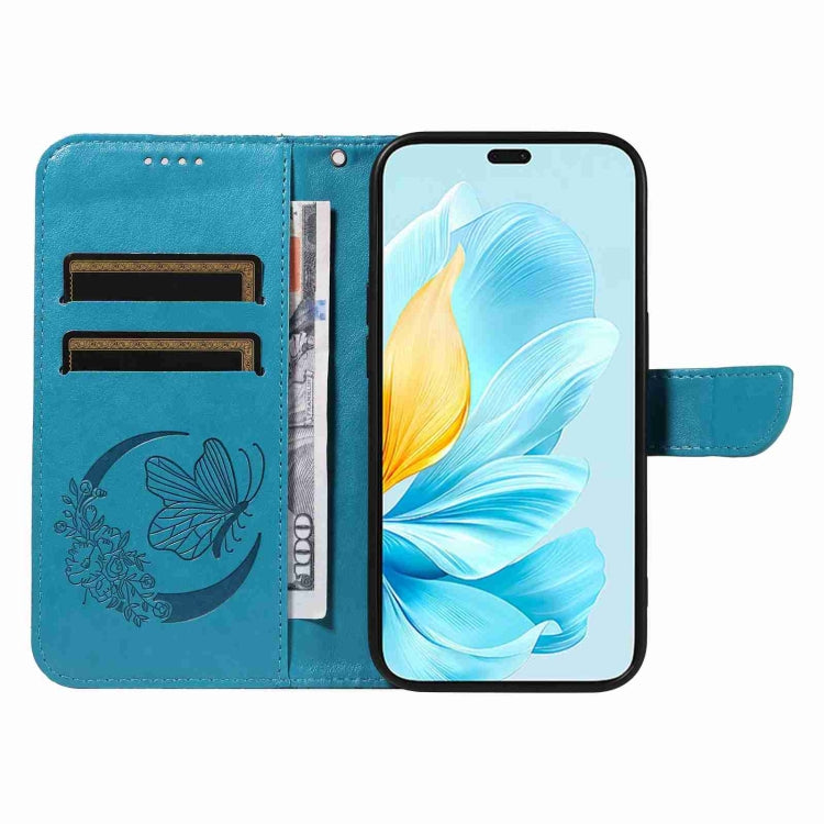 For Honor 200 Lite Global Swallowtail Butterfly Embossed Leather Phone Case