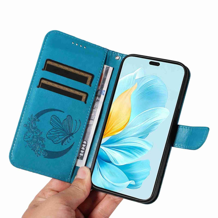 For Honor 200 Lite Global Swallowtail Butterfly Embossed Leather Phone Case