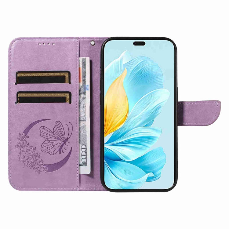For Honor 200 Lite Global Swallowtail Butterfly Embossed Leather Phone Case