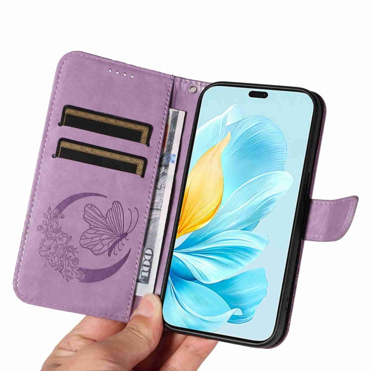 For Honor 200 Lite Global Swallowtail Butterfly Embossed Leather Phone Case