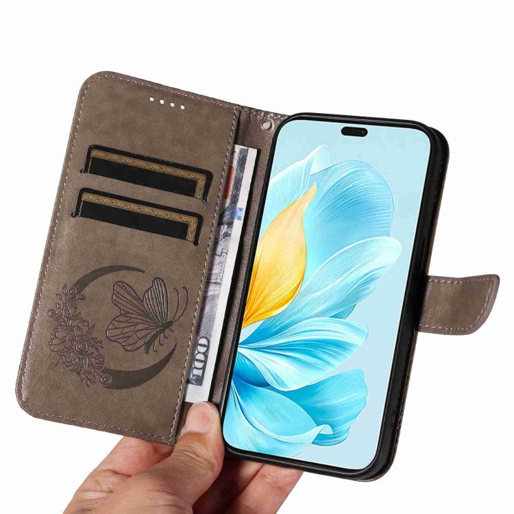 For Honor 200 Lite Global Swallowtail Butterfly Embossed Leather Phone Case
