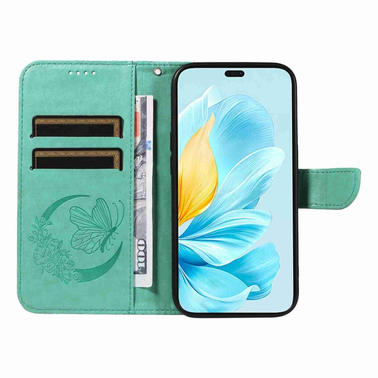 For Honor 200 Lite Global Swallowtail Butterfly Embossed Leather Phone Case