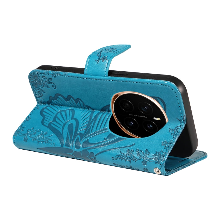 For Honor Magic7 Swallowtail Butterfly Embossed Leather Phone Case