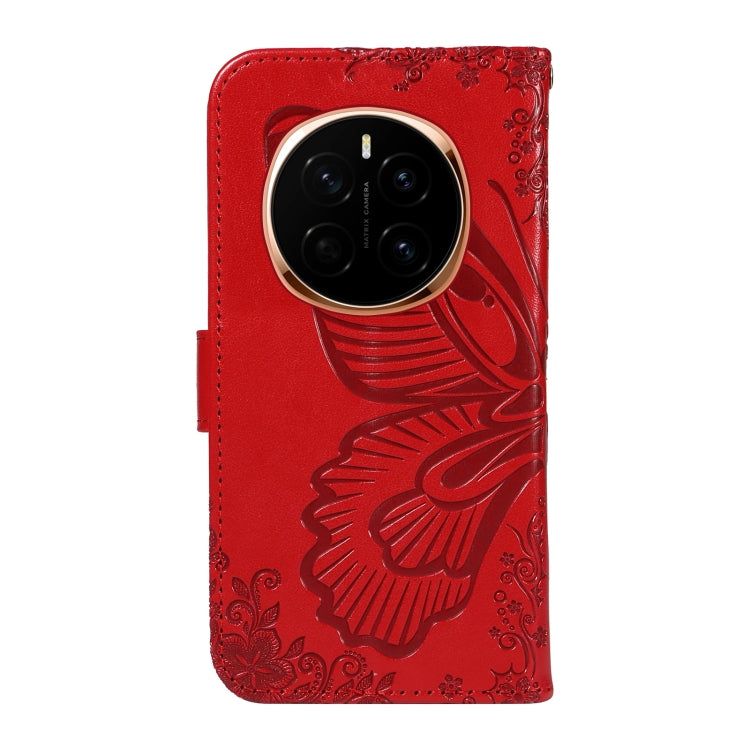 For Honor Magic7 Swallowtail Butterfly Embossed Leather Phone Case
