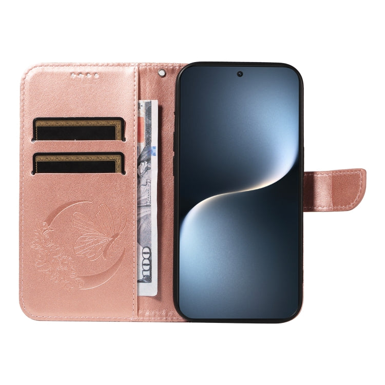 For Honor Magic7 Swallowtail Butterfly Embossed Leather Phone Case