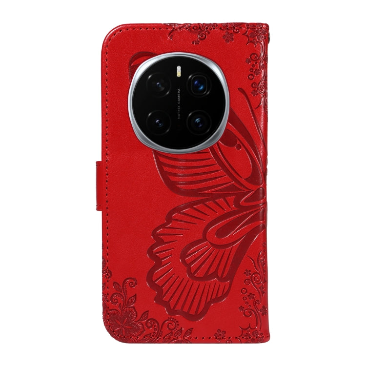 For Honor Magic7 Pro Swallowtail Butterfly Embossed Leather Phone Case