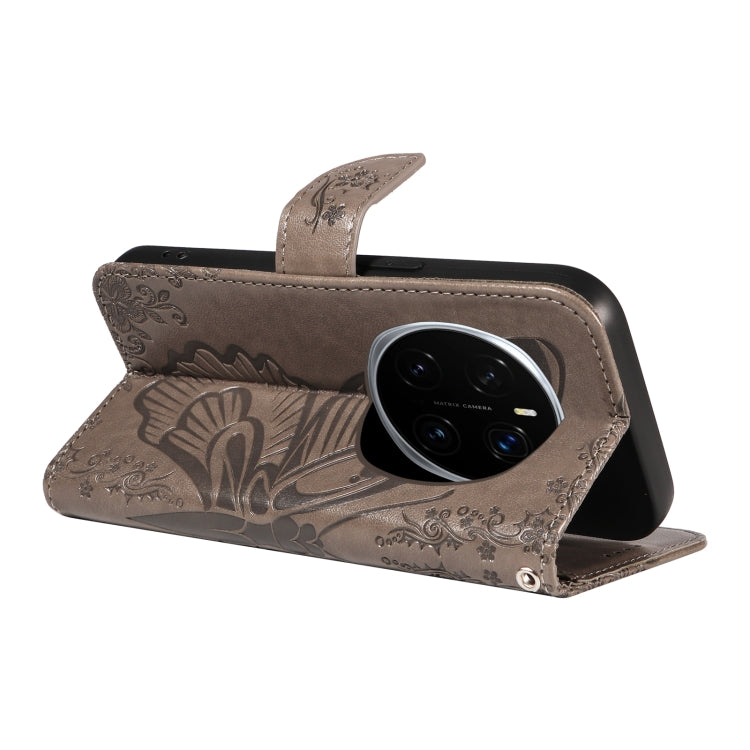 For Honor Magic7 Pro Swallowtail Butterfly Embossed Leather Phone Case