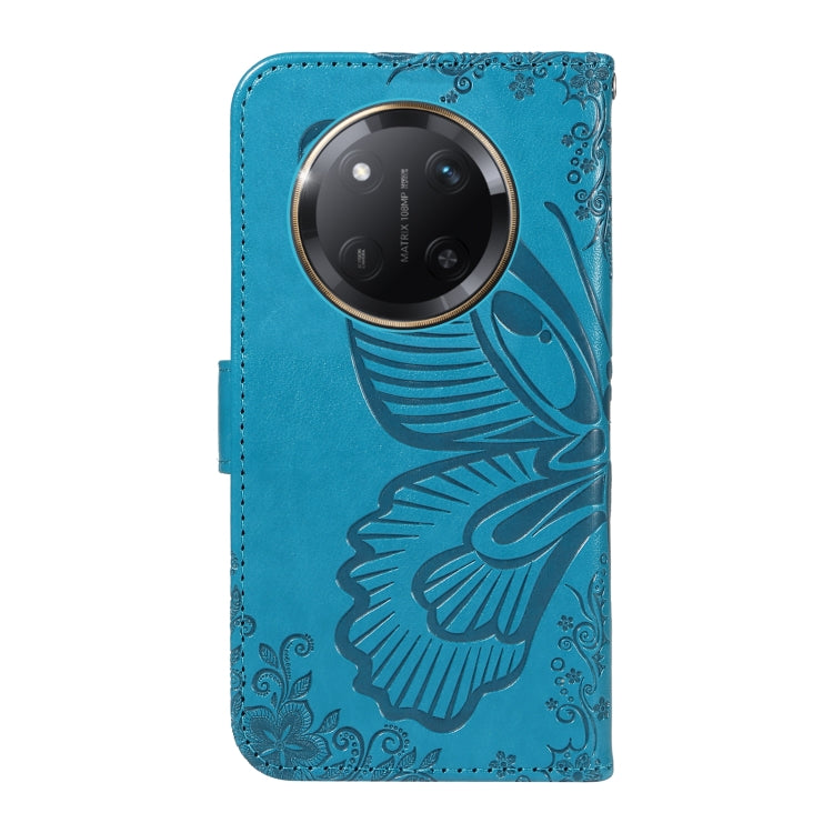 For Honor X9C 5G Global Swallowtail Butterfly Embossed Leather Phone Case