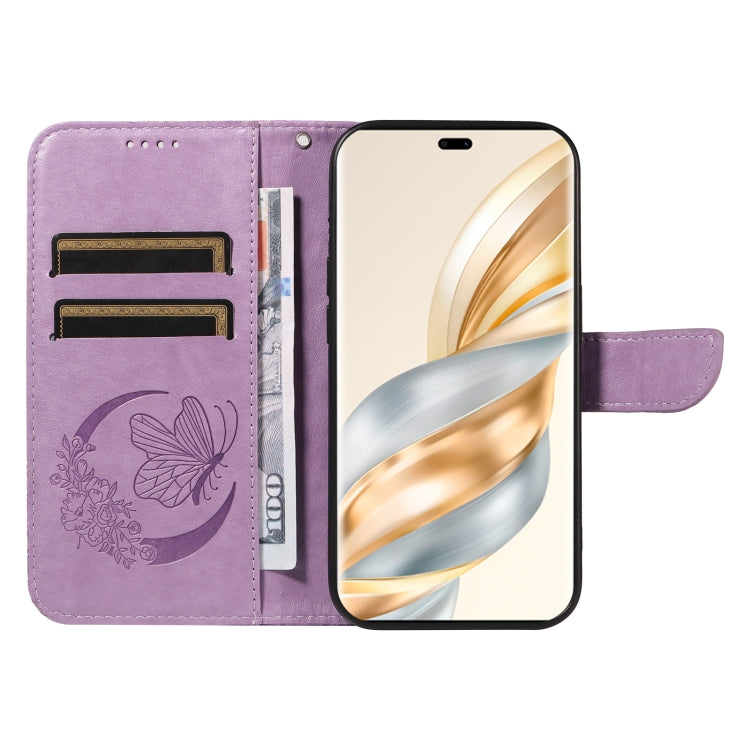 For Honor X9C 5G Global Swallowtail Butterfly Embossed Leather Phone Case