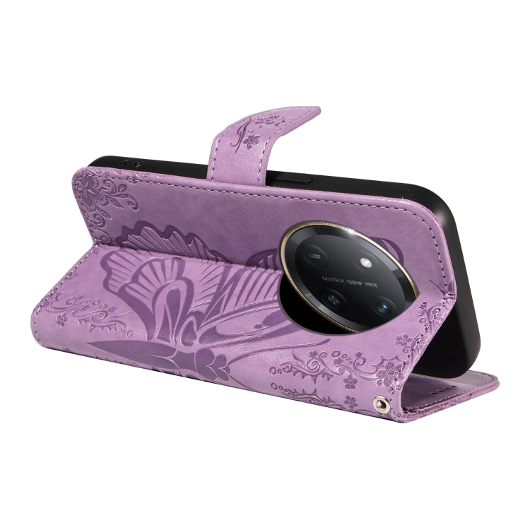 For Honor X9C 5G Global Swallowtail Butterfly Embossed Leather Phone Case