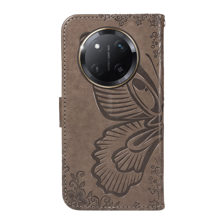 For Honor X9C 5G Global Swallowtail Butterfly Embossed Leather Phone Case