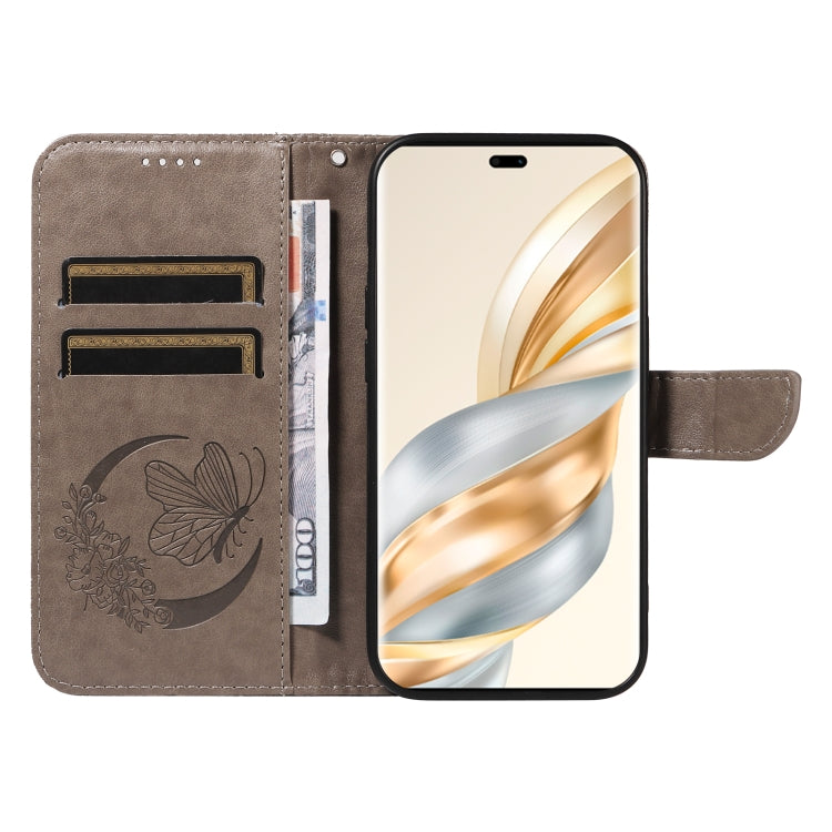 For Honor X9C 5G Global Swallowtail Butterfly Embossed Leather Phone Case