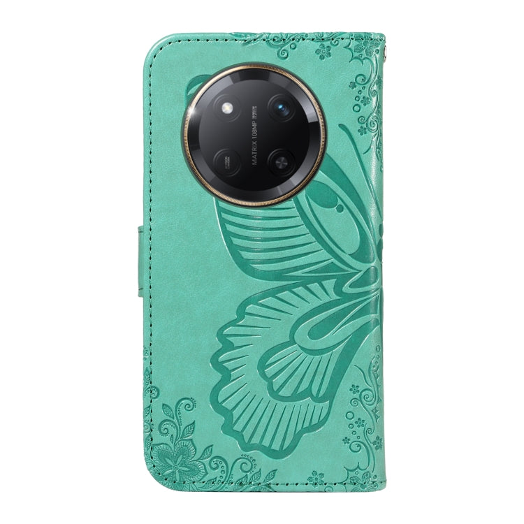 For Honor X9C 5G Global Swallowtail Butterfly Embossed Leather Phone Case