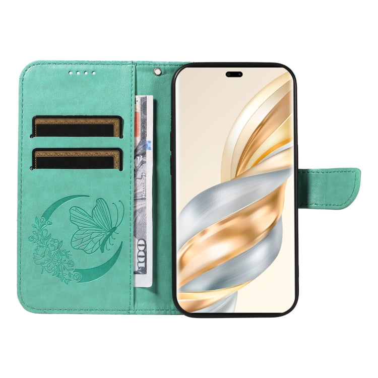 For Honor X9C 5G Global Swallowtail Butterfly Embossed Leather Phone Case