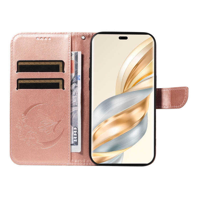 For Honor X9C 5G Global Swallowtail Butterfly Embossed Leather Phone Case