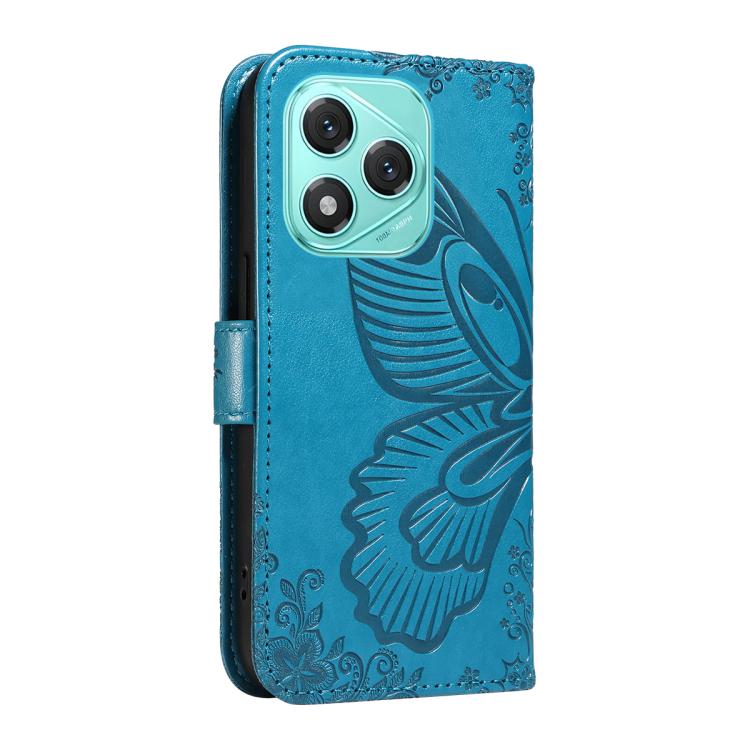 For Honor 400 Lite Global Swallowtail Butterfly Embossed Leather Phone Case