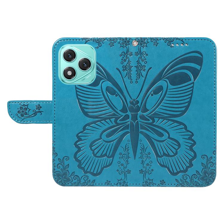 For Honor 400 Lite Global Swallowtail Butterfly Embossed Leather Phone Case