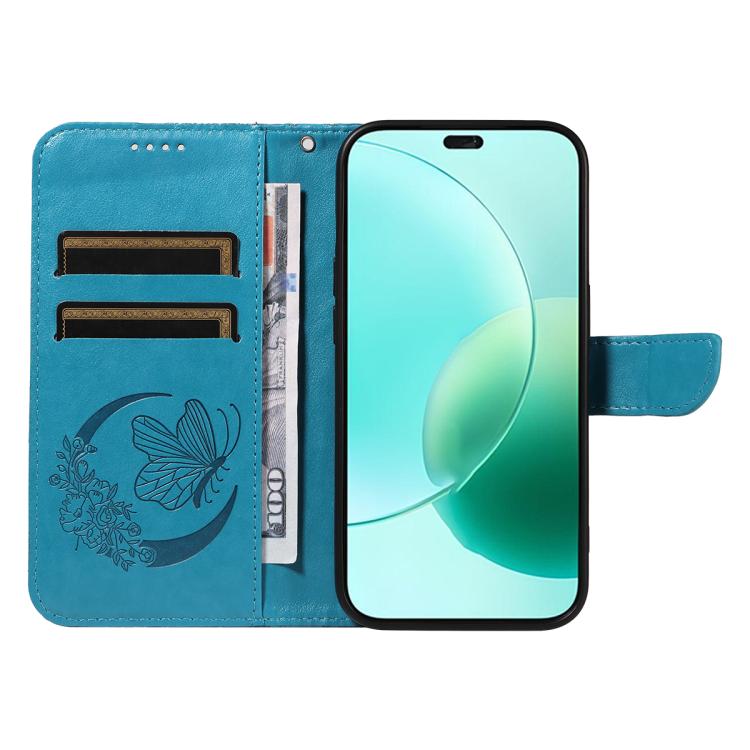 For Honor 400 Lite Global Swallowtail Butterfly Embossed Leather Phone Case