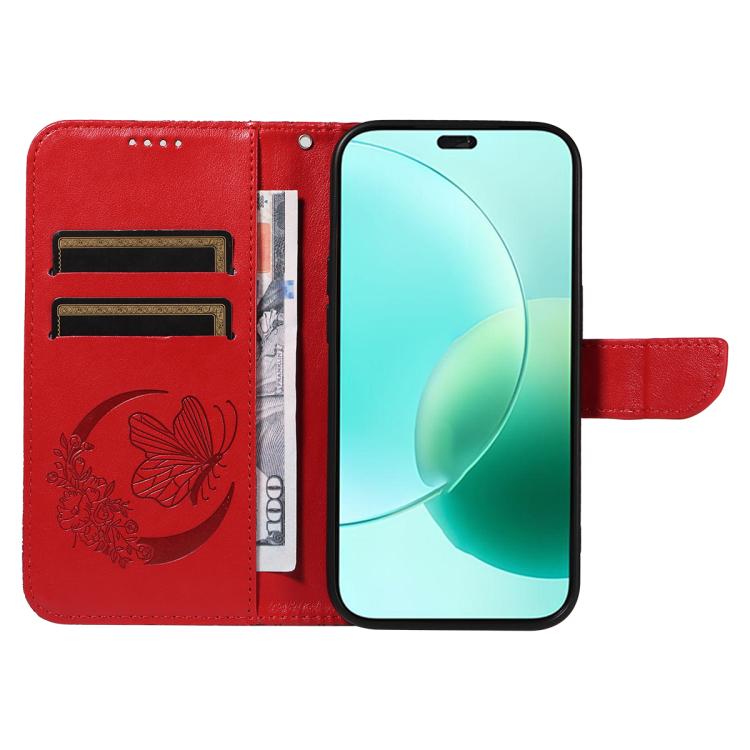 For Honor 400 Lite Global Swallowtail Butterfly Embossed Leather Phone Case