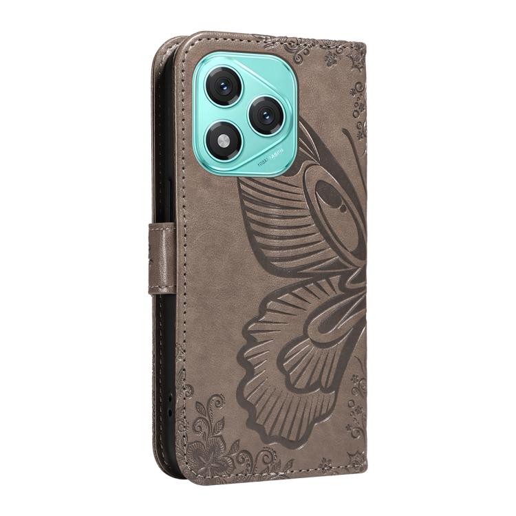 For Honor 400 Lite Global Swallowtail Butterfly Embossed Leather Phone Case