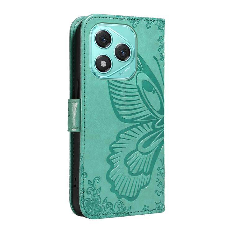 For Honor 400 Lite Global Swallowtail Butterfly Embossed Leather Phone Case