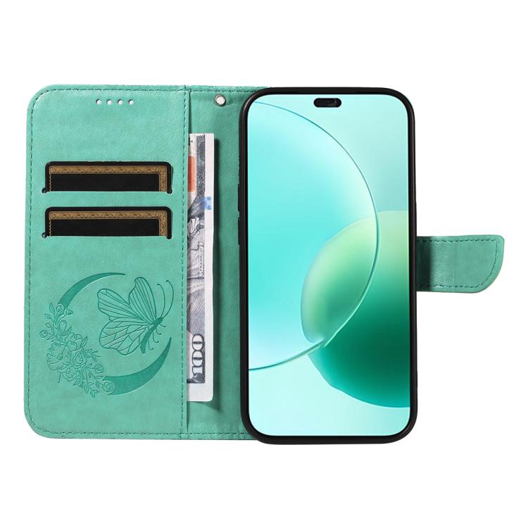 For Honor 400 Lite Global Swallowtail Butterfly Embossed Leather Phone Case