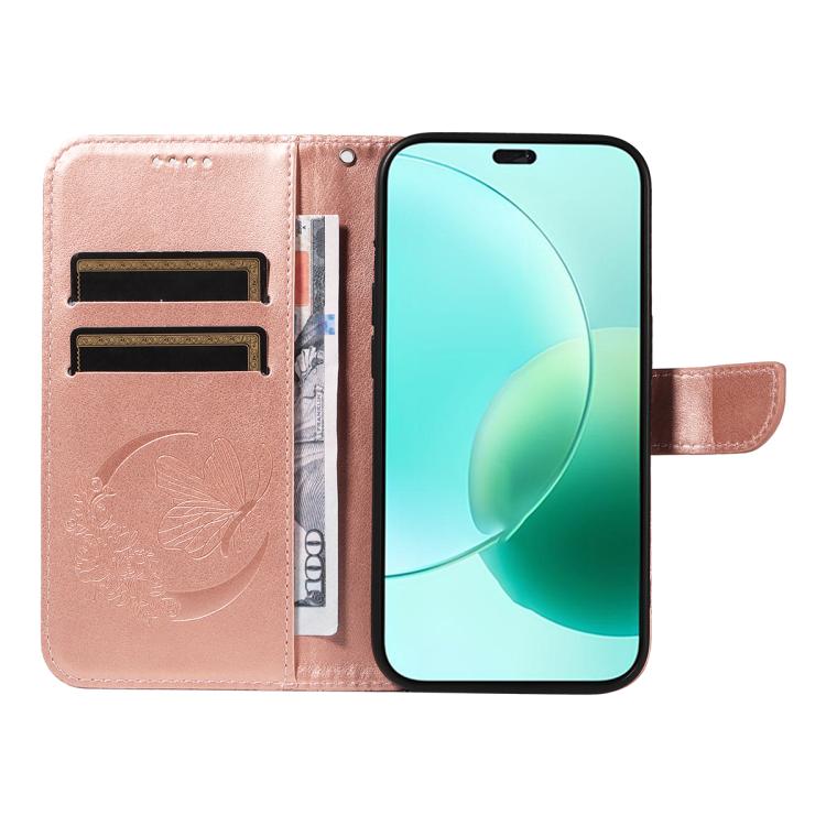 For Honor 400 Lite Global Swallowtail Butterfly Embossed Leather Phone Case