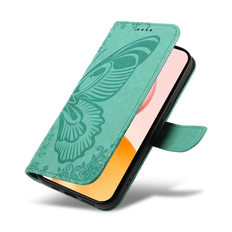 For Honor 400 Global 156.5mm Swallowtail Butterfly Embossed Leather Phone Case