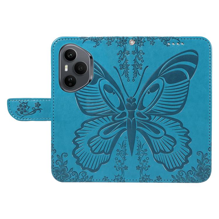 For Honor 400 Pro Global 160.8mm Swallowtail Butterfly Embossed Leather Phone Case