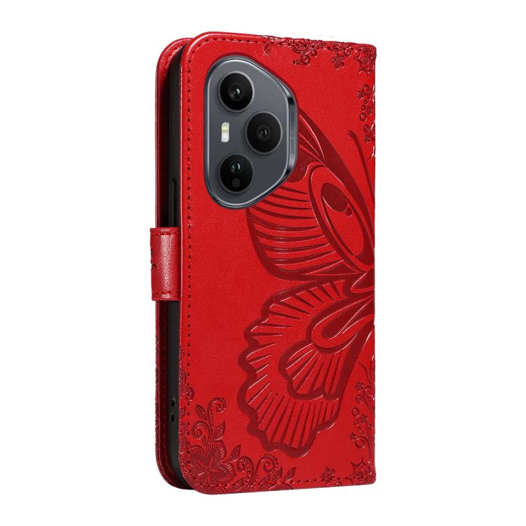 For Honor 400 Pro Global 160.8mm Swallowtail Butterfly Embossed Leather Phone Case