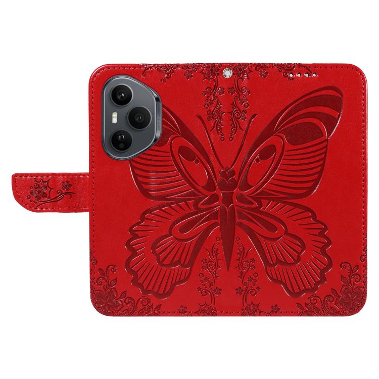 For Honor 400 Pro Global 160.8mm Swallowtail Butterfly Embossed Leather Phone Case