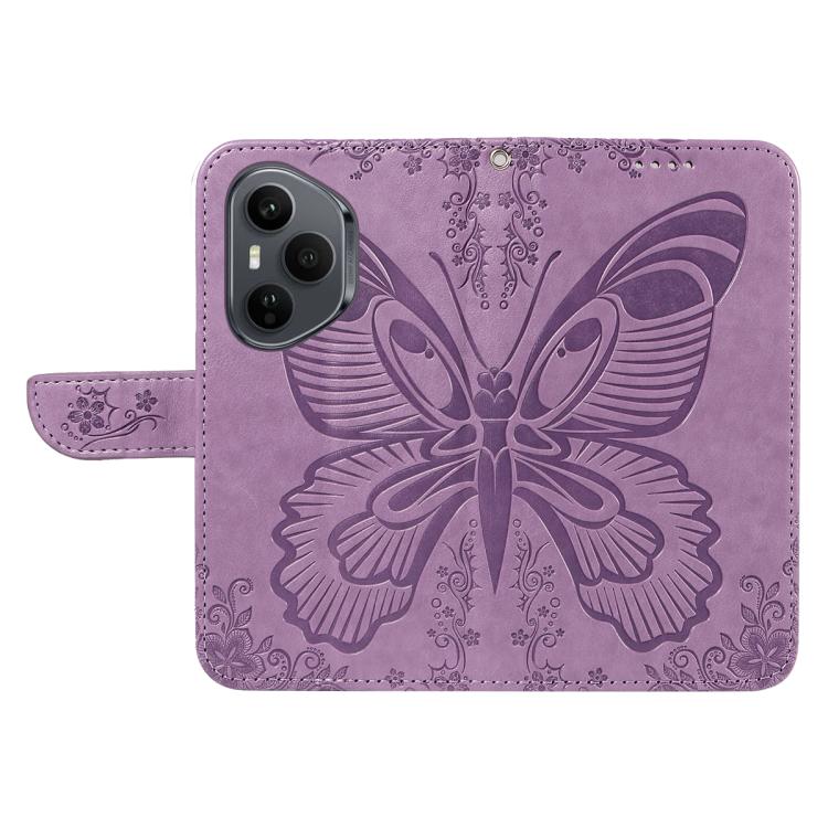For Honor 400 Pro Global 160.8mm Swallowtail Butterfly Embossed Leather Phone Case
