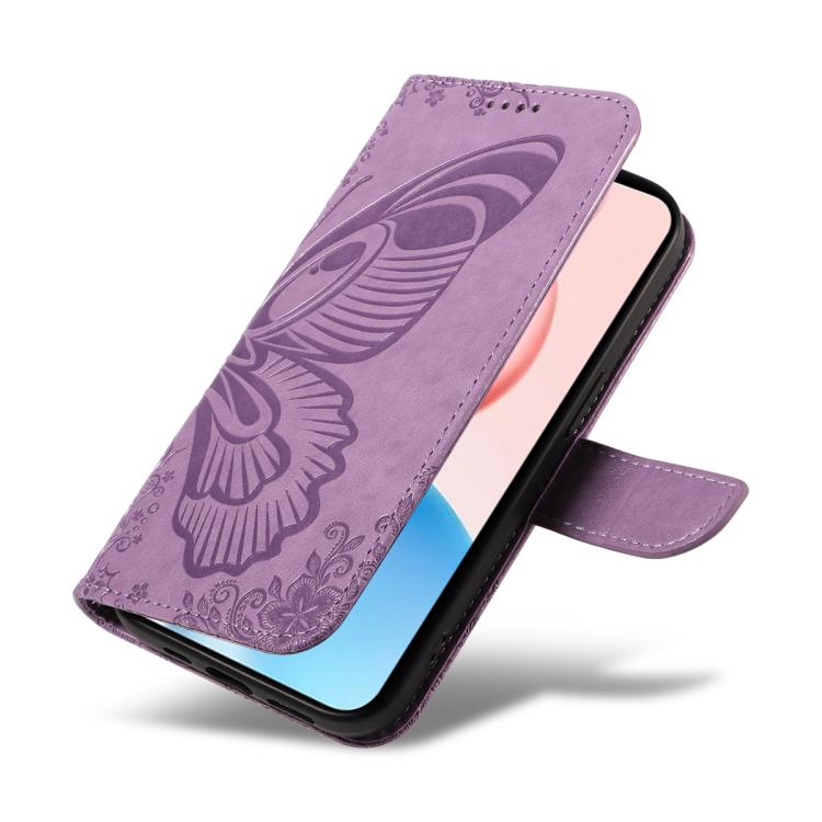 For Honor 400 Pro Global 160.8mm Swallowtail Butterfly Embossed Leather Phone Case