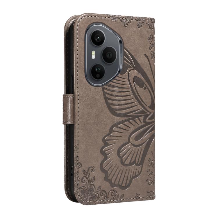 For Honor 400 Pro Global 160.8mm Swallowtail Butterfly Embossed Leather Phone Case