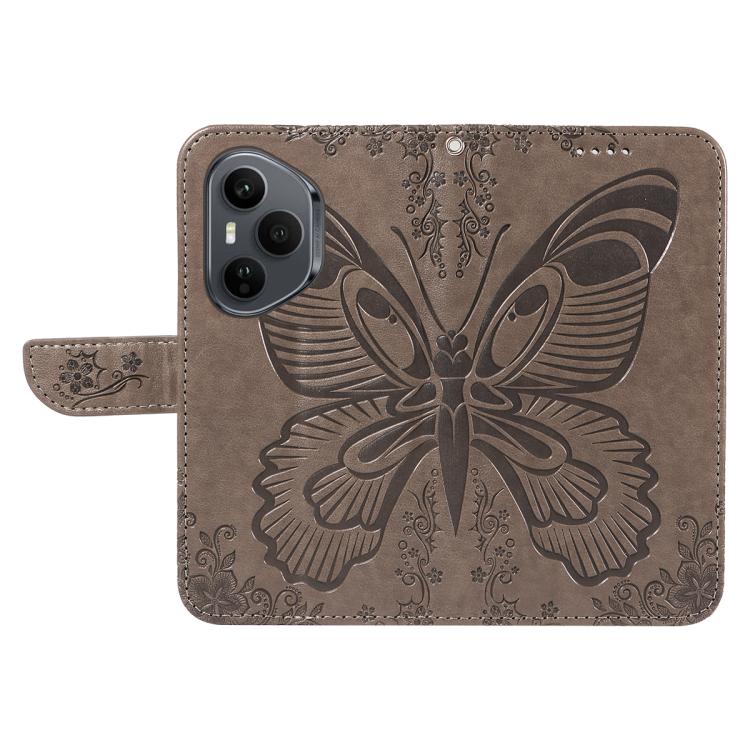 For Honor 400 Pro Global 160.8mm Swallowtail Butterfly Embossed Leather Phone Case