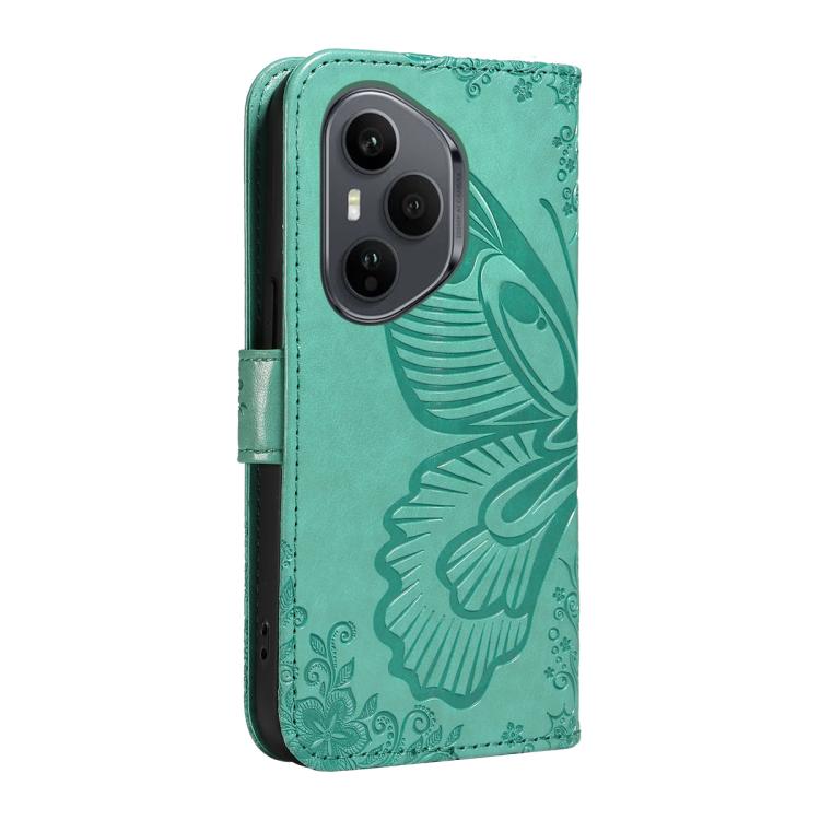 For Honor 400 Pro Global 160.8mm Swallowtail Butterfly Embossed Leather Phone Case