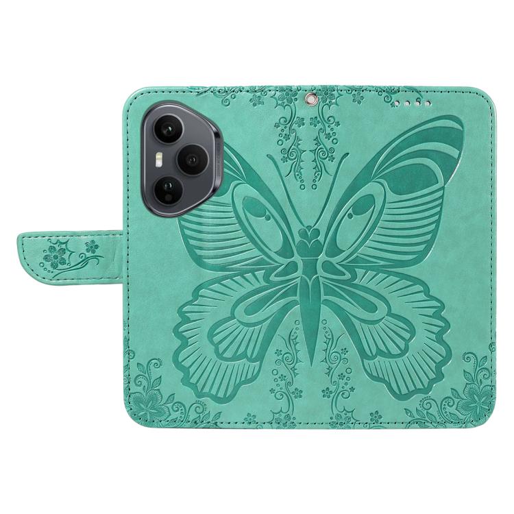 For Honor 400 Pro Global 160.8mm Swallowtail Butterfly Embossed Leather Phone Case