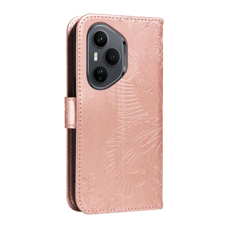 For Honor 400 Pro Global 160.8mm Swallowtail Butterfly Embossed Leather Phone Case