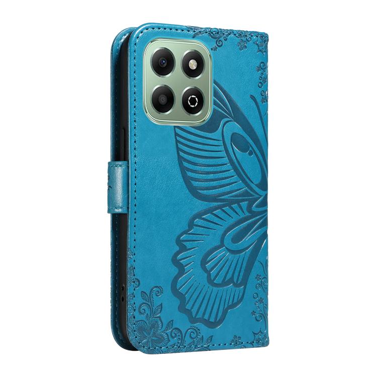 For Honor X6c / X6b / X6a / X5b Swallowtail Butterfly Embossed Leather Phone Case