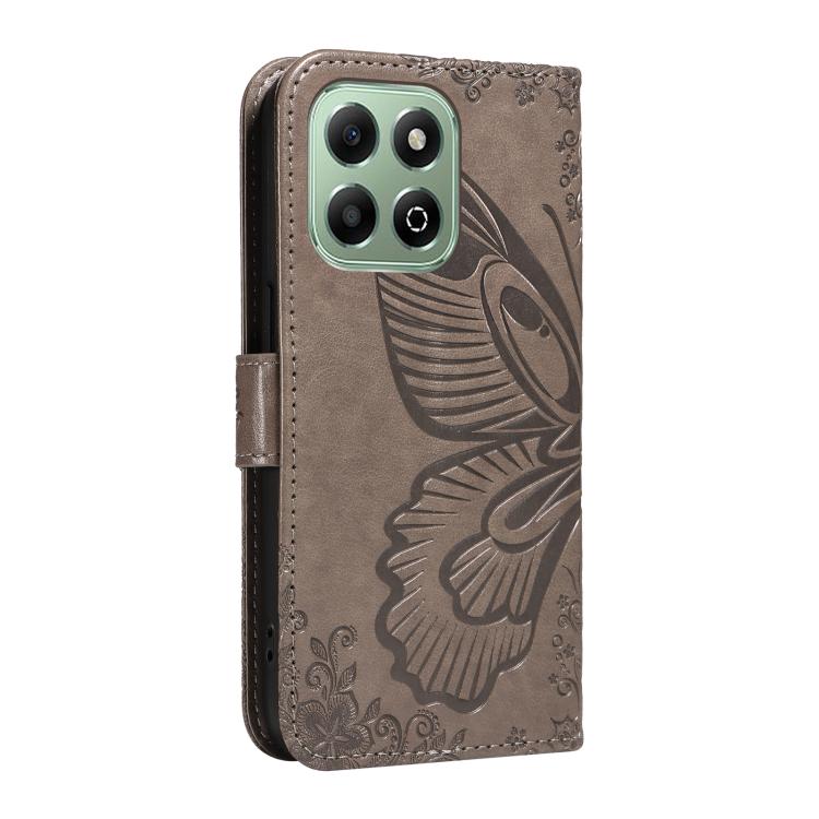 For Honor X6c / X6b / X6a / X5b Swallowtail Butterfly Embossed Leather Phone Case