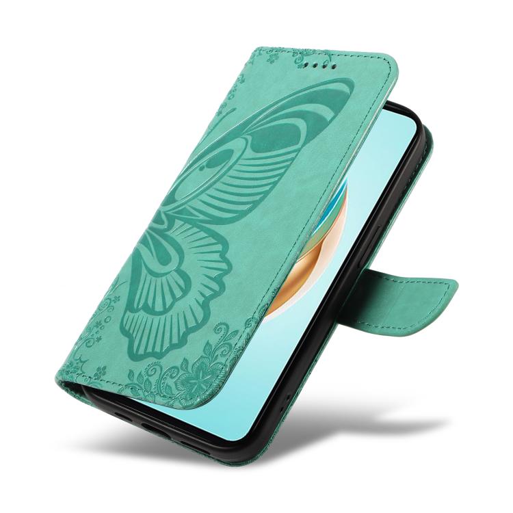 For Honor X6c / X6b / X6a / X5b Swallowtail Butterfly Embossed Leather Phone Case
