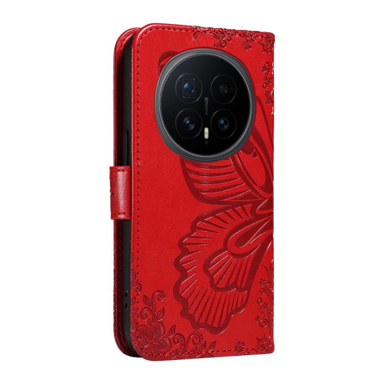 For Honor Magic8 Swallowtail Butterfly Embossed Leather Phone Case