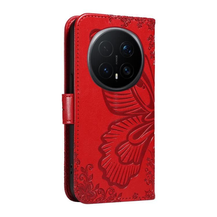 For Honor Magic8 Pro Swallowtail Butterfly Embossed Leather Phone Case